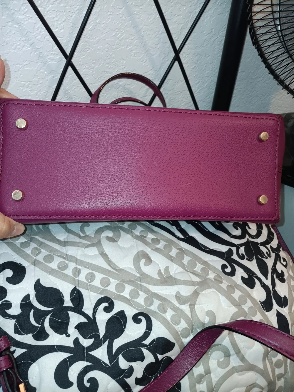 kate spade Preloved burgundy bow satchel
